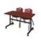 Kobe Rectangle FlipTop Table, 48" W, 29" H, Laminate Top, Cherry MKFT4830CH47BY - alternate 1